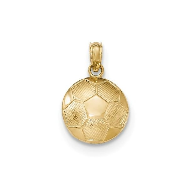 17mm x 23mm Mia Diamonds 14k Yellow Gold I Heart Soccer with soccer Ball Pendant 17mm x 23mm Mia Diamonds 14k Yellow Gold I Heart Soccer with soccer Ball Pendant